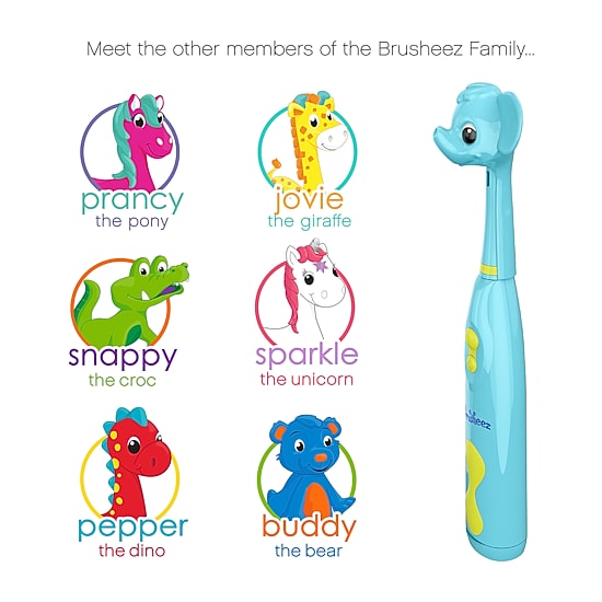Brusheez Kid's Electric Toothbrush Set - Ollie the Elephant