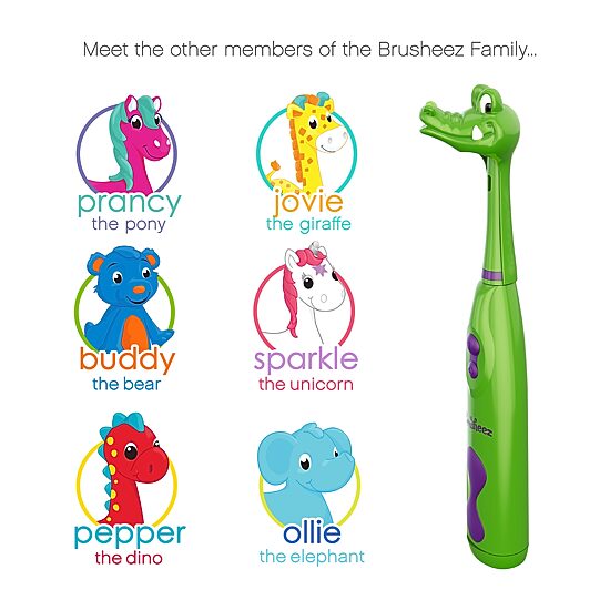 Brusheez Children's Electronic Toothbrush Set – Snappy the Croc
