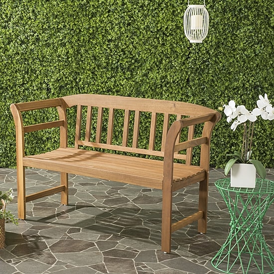 Porterville Acacia Wood Patio Bench