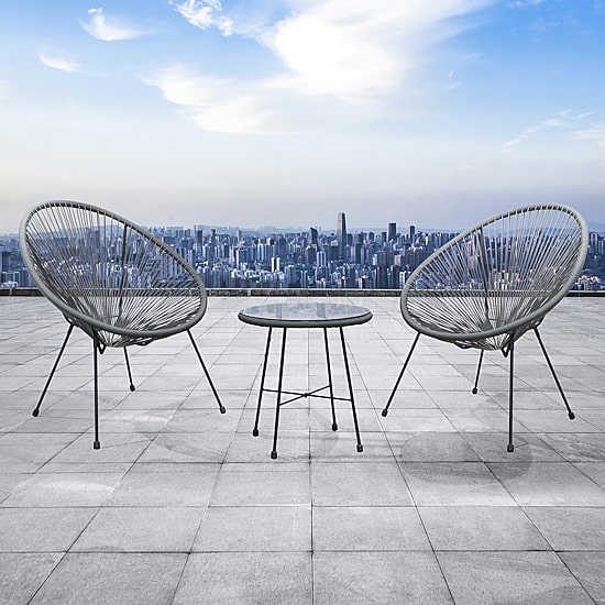 Sassio Outdoor And Patio Collection 3-pc. Conversation Set Weather Resistant