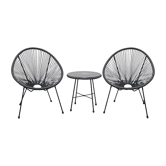 Sassio Outdoor And Patio Collection 3-pc. Conversation Set Weather Resistant