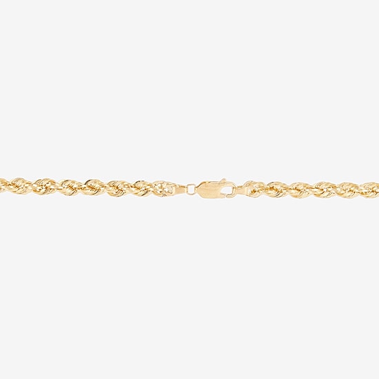 Unisex Adult 14K Gold 20 Inch Rope Chain Necklace