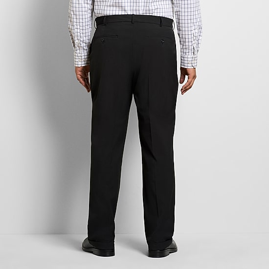 Van Heusen Everyday Defense Stain Shield Mens Straight Fit Big and Tall Dress Pleated Pant