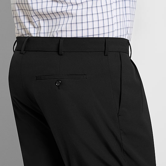 Van Heusen Everyday Defense Stain Shield Mens Straight Fit Big and Tall Dress Pleated Pant