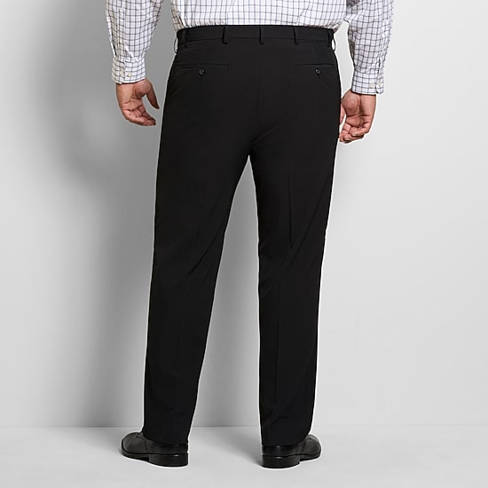 Van Heusen Everyday Defense Stain Shield Mens Straight Fit Big and Tall Dress Flat Front Pant