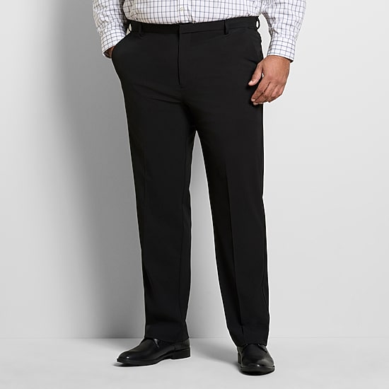Van Heusen Everyday Defense Stain Shield Mens Straight Fit Big and Tall Dress Flat Front Pant