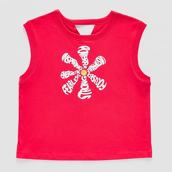 Xersion Little & Big Kid Girls Crew Neck Short Sleeve Muscle T-Shirt