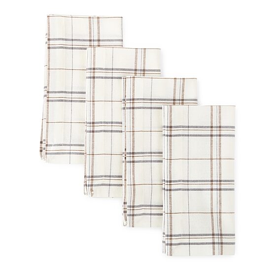 Linden Street Windowpane 4-pc. Napkins
