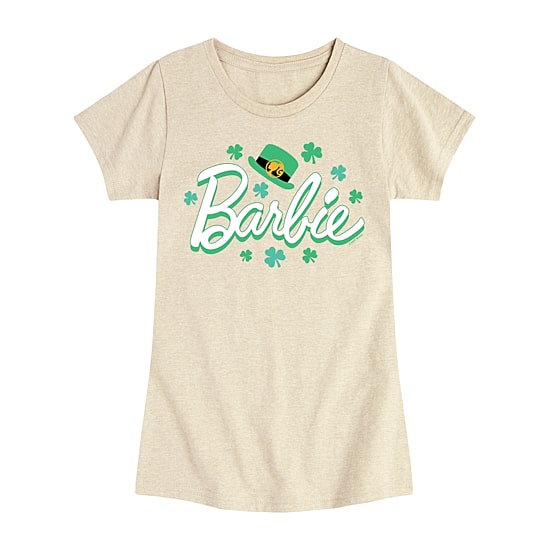 Big Kid Girls Round Neck Short Sleeve Regular Fit Barbie Graphic T-Shirt