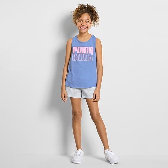 PUMA Big Kid Girls Jersey 3-pc. Short Set
