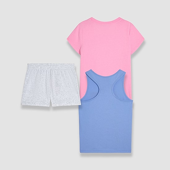 PUMA Big Kid Girls Jersey 3-pc. Short Set