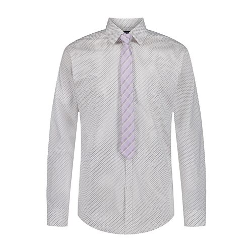 Van Heusen Little & Big Kid Boys Stretch Fabric Long Sleeve Point Collar Shirt + Tie Set, X-small (6-7), Purple