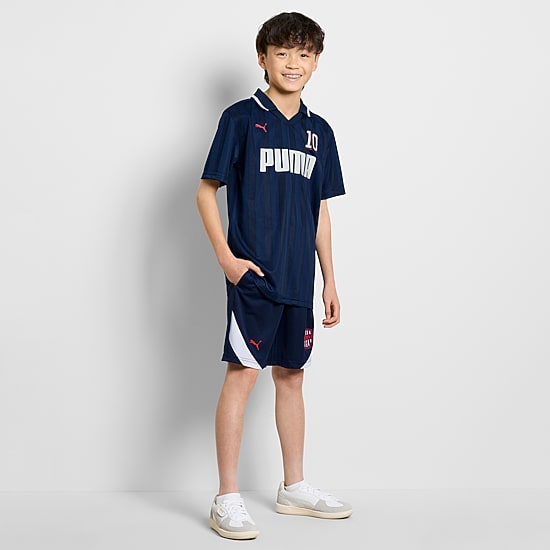 PUMA Big Kid Boys Short Sleeve Regular Fit Polo Shirt