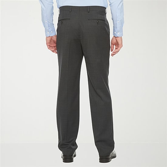 Stafford Coolmax All Season Ecomade Neat Mens Classic Fit Flat Front Suit Pant