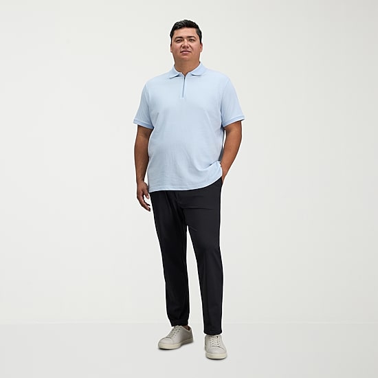 Haggar Sport Travel Performance Mens Straight Fit Big and Tall Flat Front Pant