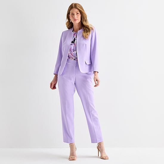 Black Label by Evan-Picone Womens Classic Fit Suit Jacket