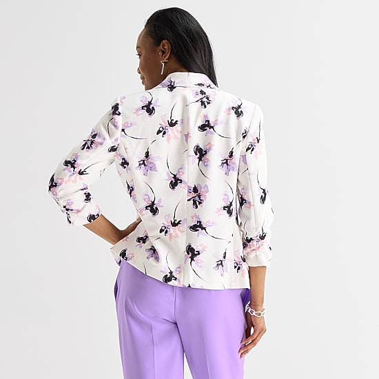 Black Label by Evan-Picone Womens Classic Fit Suit Jacket
