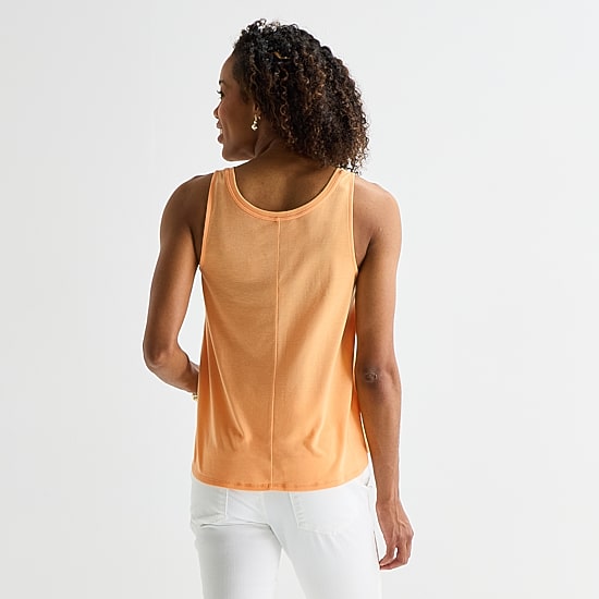 St. John's Bay Womens Tall Round Neck Sleeveless Tank Top