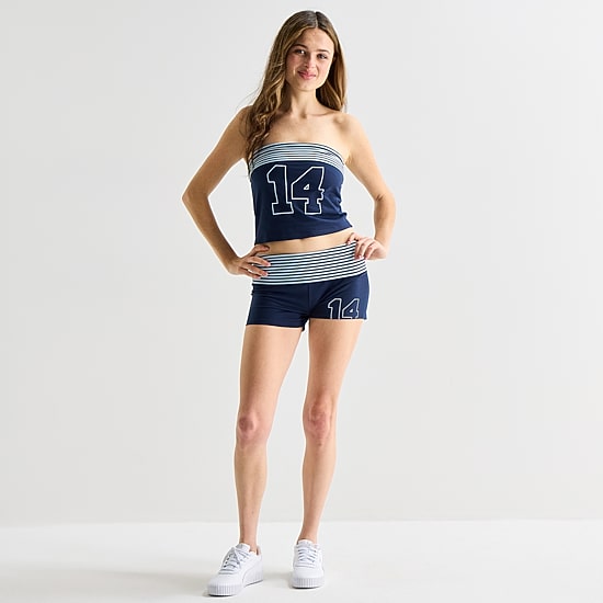 Forever 21 Womens Mid Rise Juniors Pull-On Short