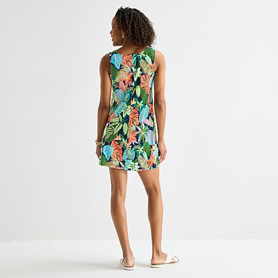 St. John's Bay Womens Sleeveless A-Line Dress