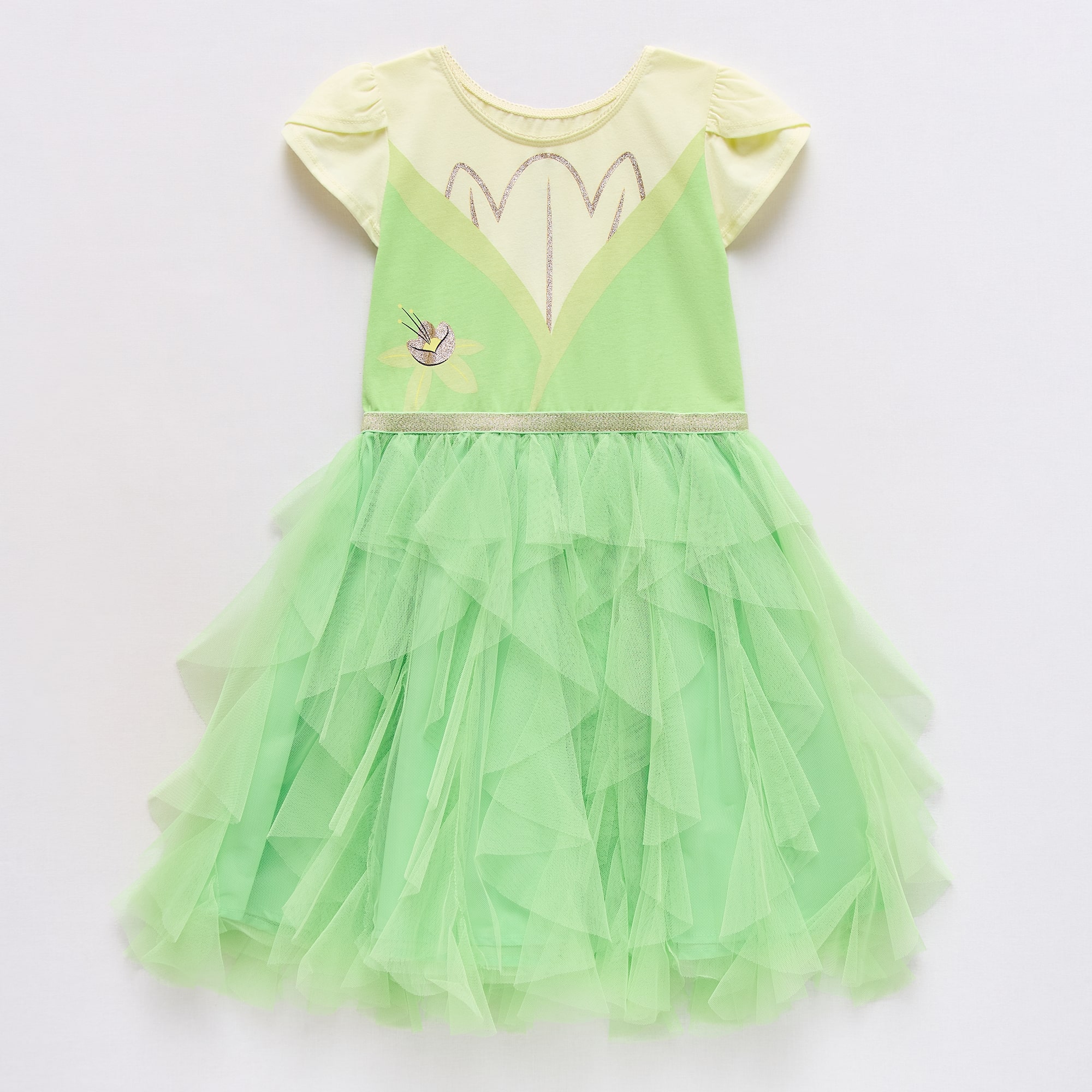 Disney Collection Princess Tiana Girls Dress Up Costume