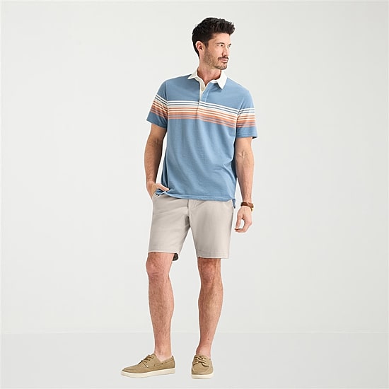 St. John's Bay Rugby Mens Classic Fit Short Sleeve Polo Shirt