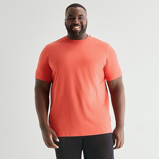 St. John's Bay Super Soft Mens Crew Neck Short Sleeve Big and Tall T-Shirt