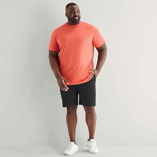 St. John's Bay Super Soft Mens Crew Neck Short Sleeve Big and Tall T-Shirt