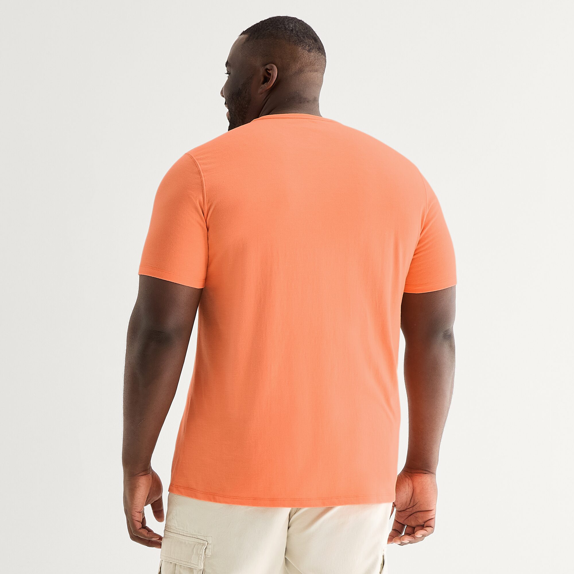 St. John's Bay Super Soft Pocket Mens Crew Neck Short Sleeve Quick Dry STRETCH FABRIC Big and Tall T-Shirt