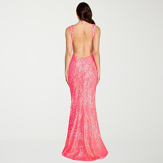 City Triangle Womens Juniors V Neck Sleeveless Sequin Bodycon Dress