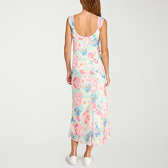 B. Smart Womens Juniors Sleeveless Midi Slip Dress