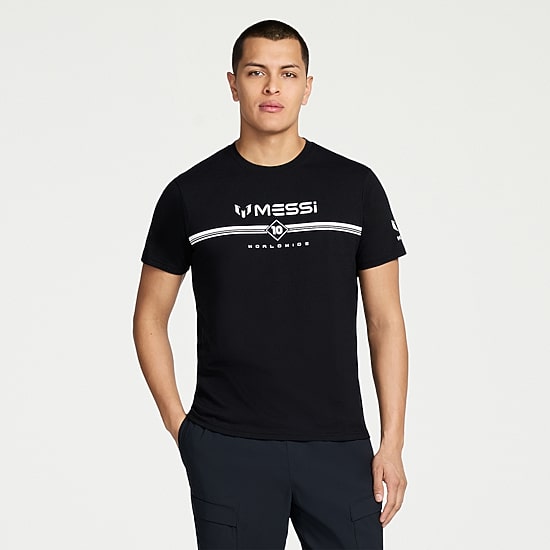 MESSI Collection Mens Round Neck Short Sleeve Regular Fit Graphic T-Shirt