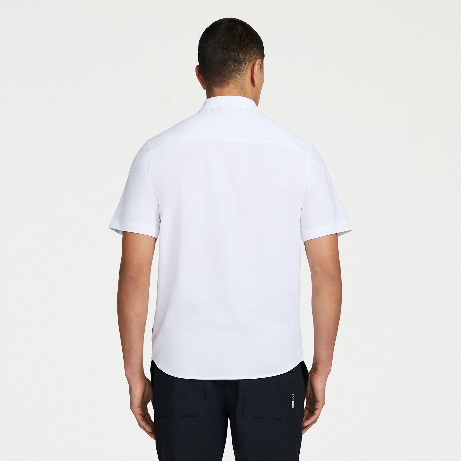 MESSI Collection Mens Short Sleeve Regular Fit Button-Down Shirt