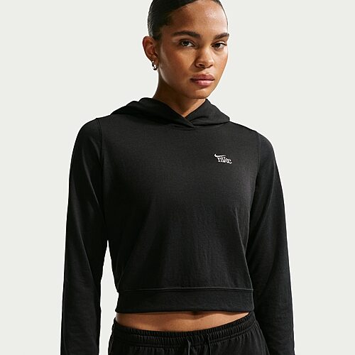 Nike Womens Long Sleeve Moisture Wicking Active Hoodie, Xx-large, Black