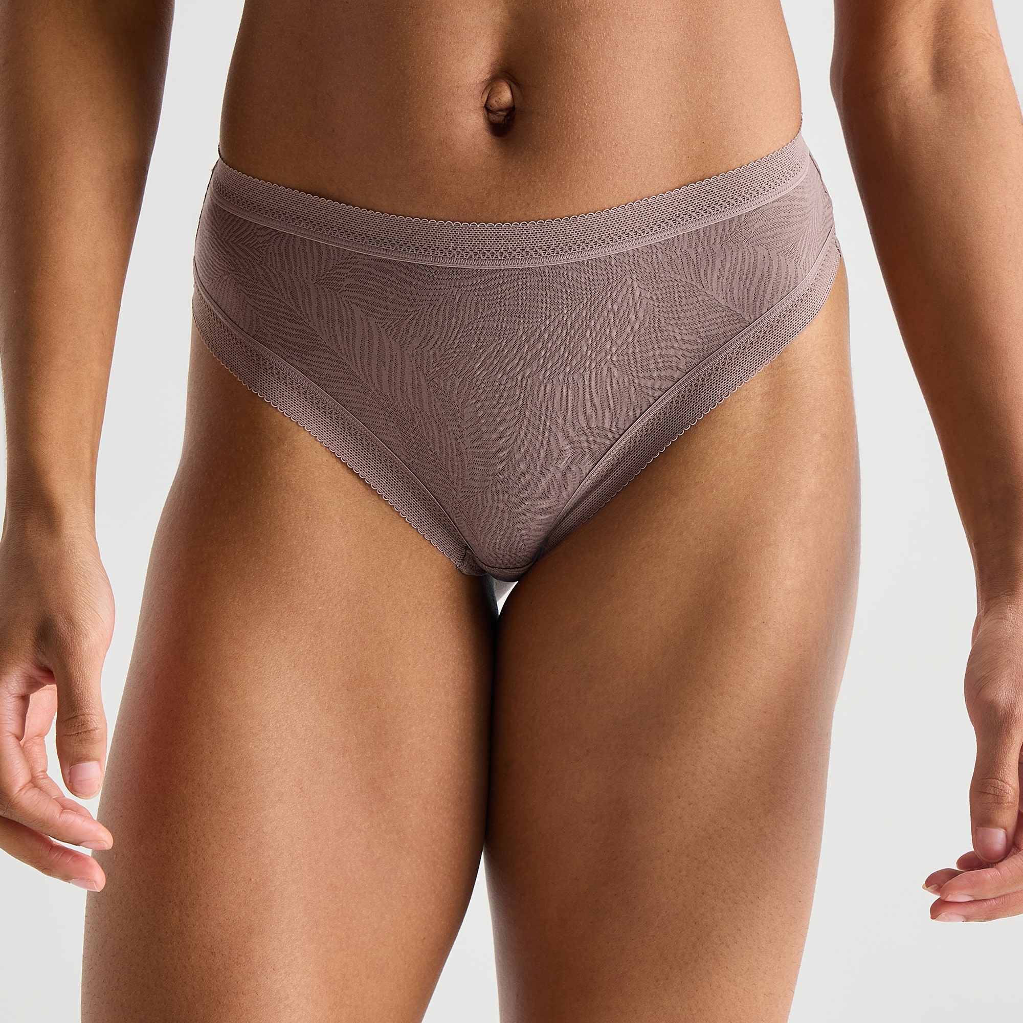 Ambrielle Smooth Lace Thong Panty