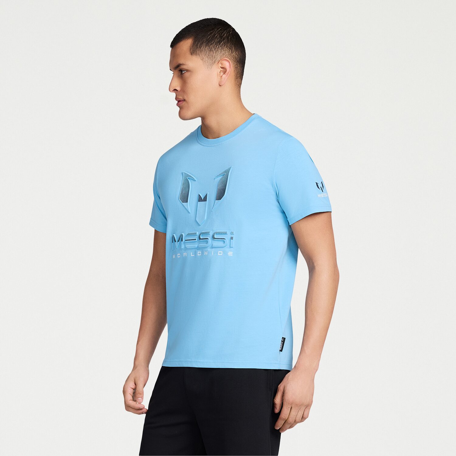 MESSI Collection Mens Round Neck Short Sleeve Regular Fit Graphic T-Shirt