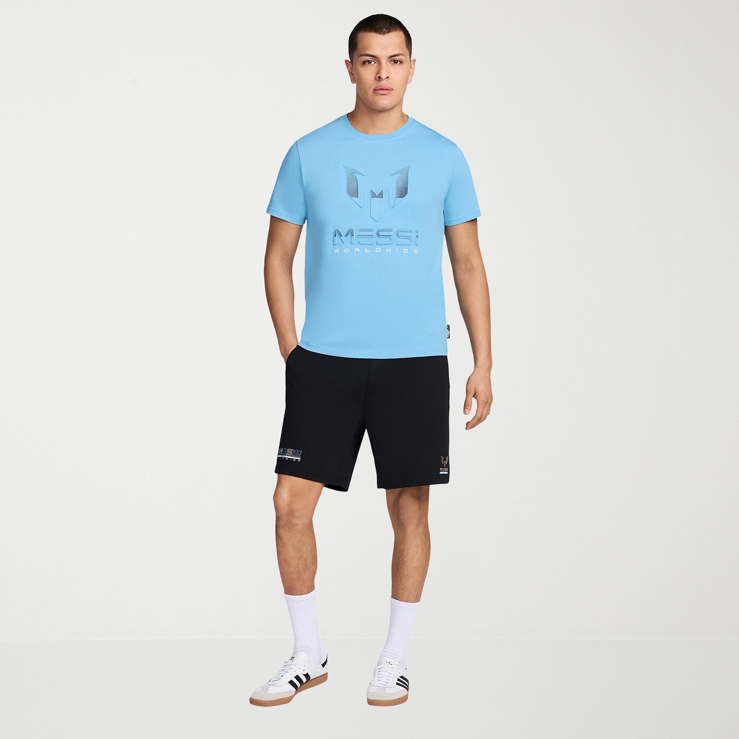 MESSI Collection Mens Round Neck Short Sleeve Regular Fit Graphic T-Shirt