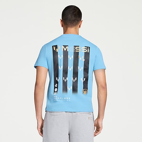 MESSI Collection Mens Round Neck Short Sleeve Regular Fit Graphic T-Shirt