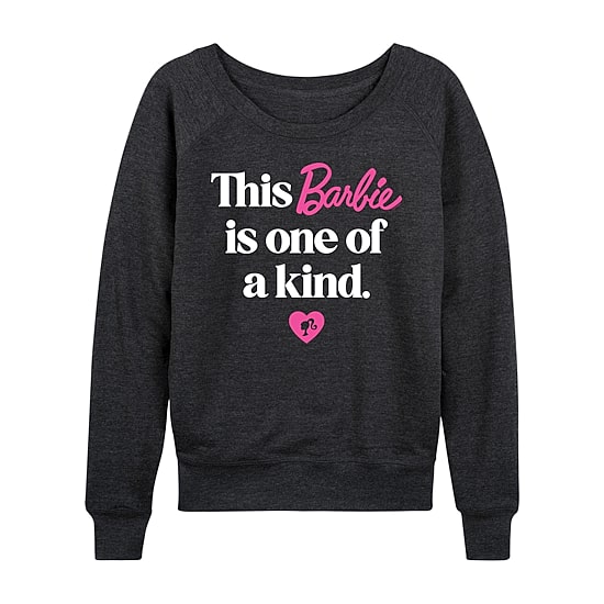 This Barbie Is One Of A Kindwomens Womens Boat Neck Long Sleeve Classic Fit Barbie Graphic T-Shirt