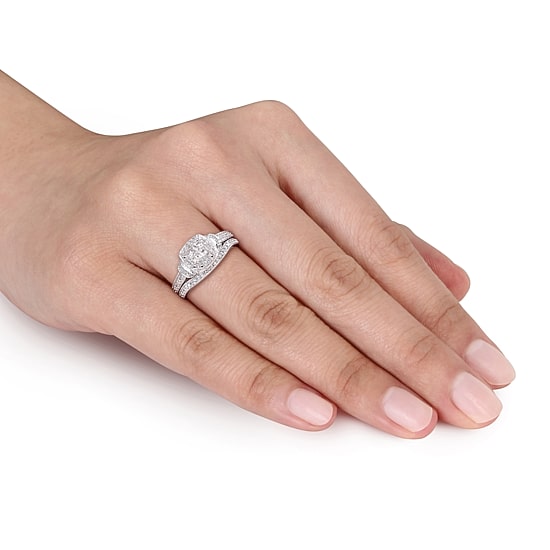 Womens 1/3 CT. T.W. Natural White Diamond 10K Gold Bridal Set