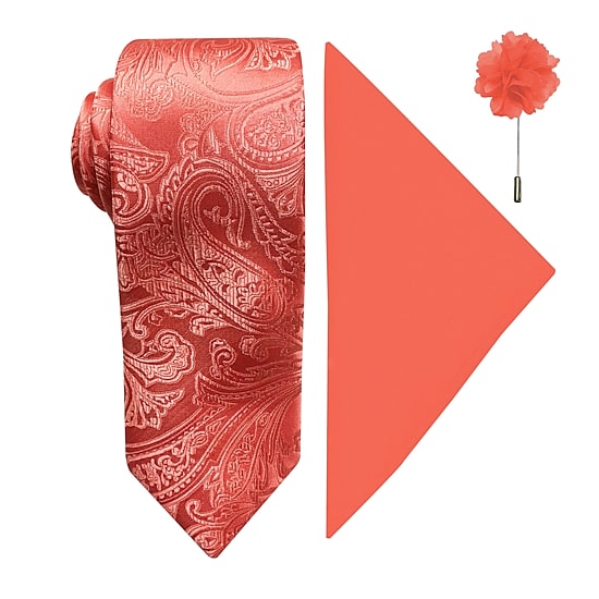 J. Ferrar Tonal Paisley Tie Set