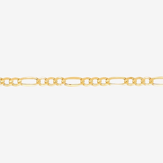 Made in Italy Mens 10K Gold 22 Inch Link Necklace