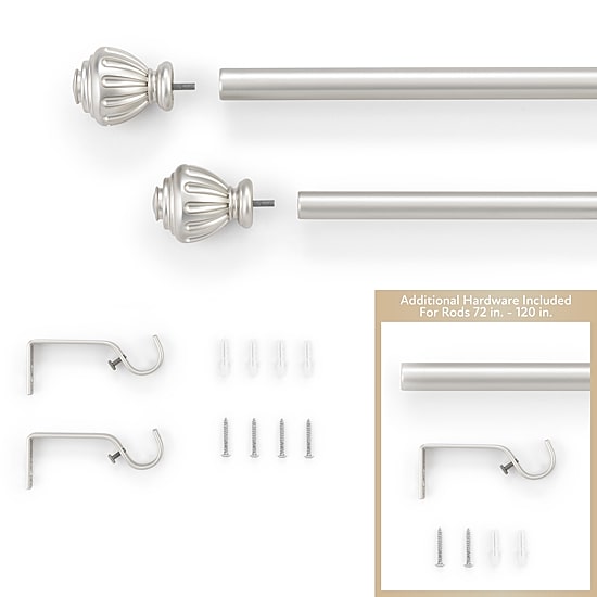 Fieldcrest Brampton 1 IN Adjustable Curtain Rod