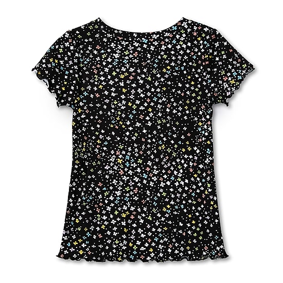 Thereabouts Rib Little & Big Kid Girls Scoop Neck Short Sleeve T-Shirt