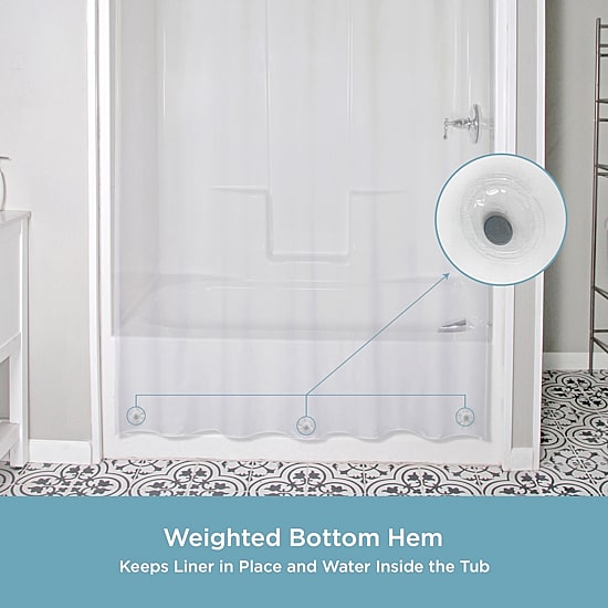 Kenney Lightweight Peva Shower Curtain Liner