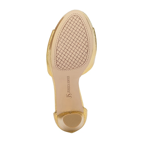 JS Jessica Simpson Izzella Womens Round Open Toe Block Heel Pumps