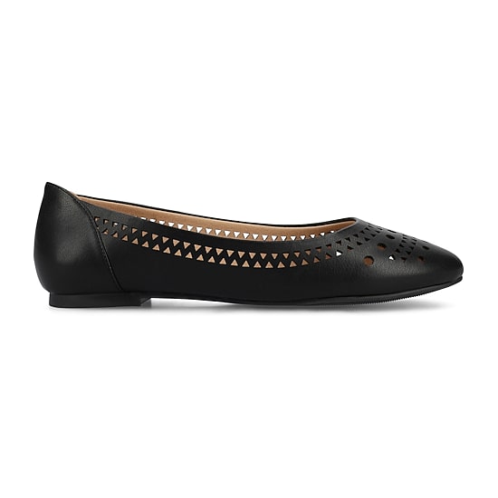 Journee Collection Kamrah Womens Round Closed Toe Ballet Flats