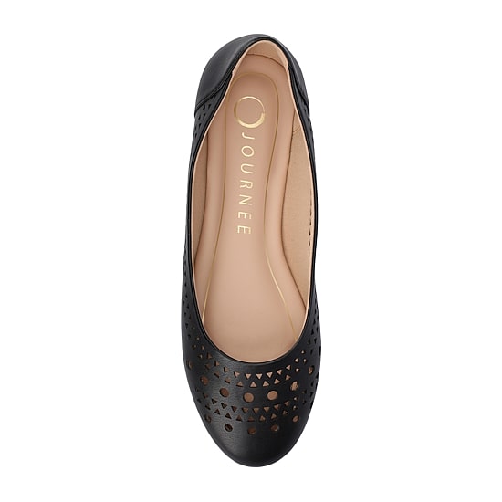 Journee Collection Kamrah Womens Round Closed Toe Ballet Flats
