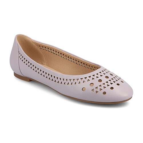 Journee Collection Kamrah Womens Round Closed Toe Ballet Flats, 8 Medium, Purple