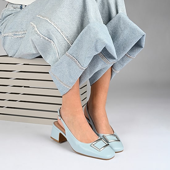 Journee Collection Everlee Womens Square Block Heel Pumps
